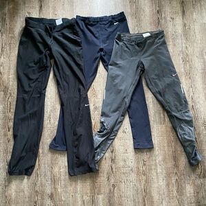 Lot of 3 Nike Running tights/ leggings